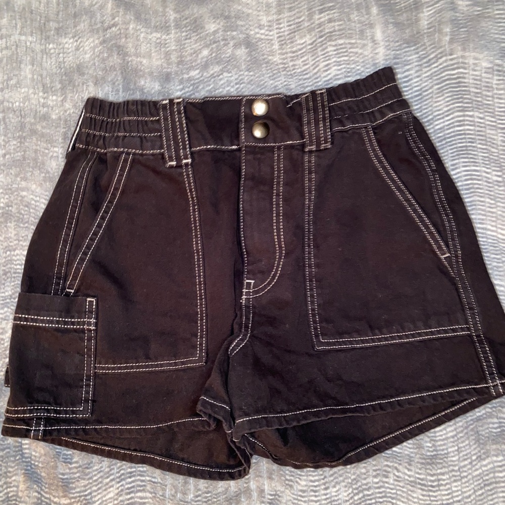 Women’s black denim short